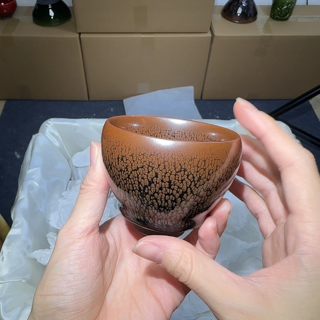 茶盏微瑕建盏，介意勿拍