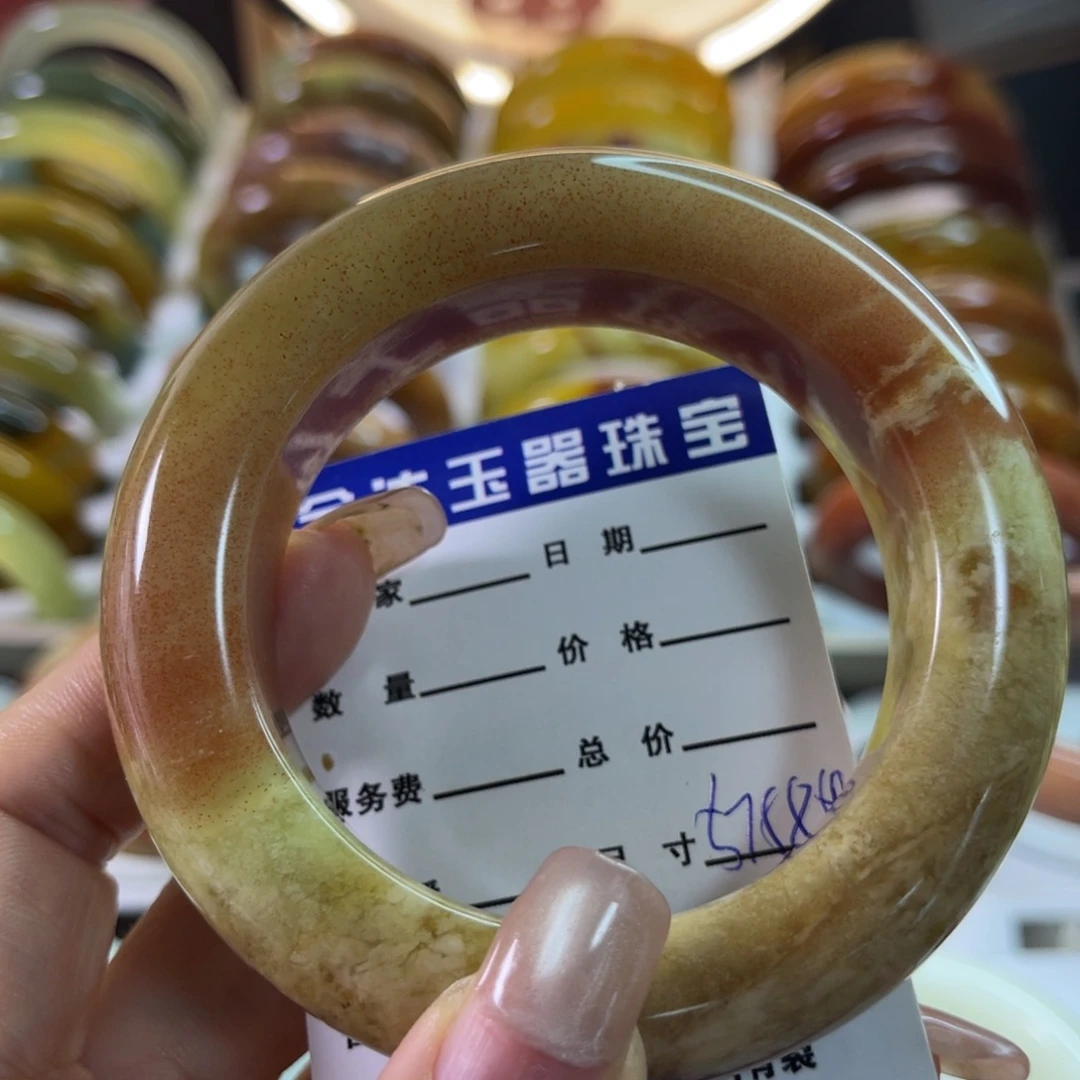 未镶嵌蛇纹石玉手镯