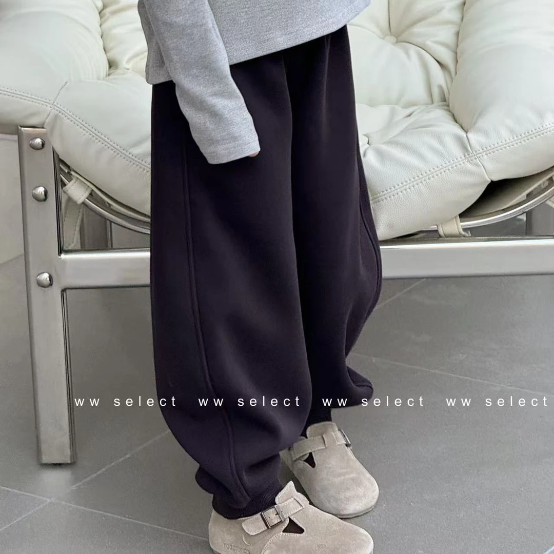 【3.0葡萄紫】加厚绒亲子卫裤M230