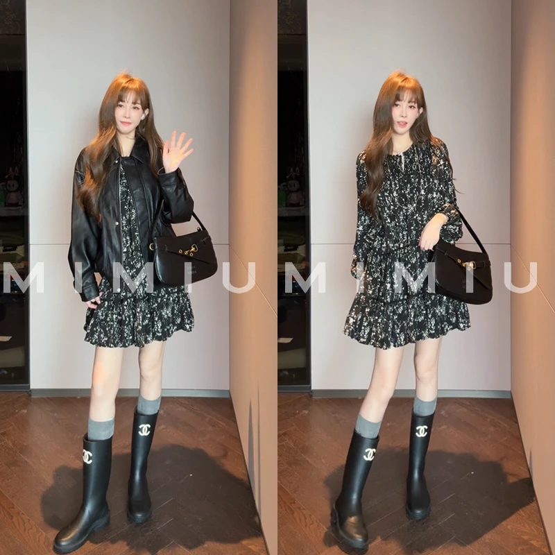 【mimius】P 法式茶歇高级感碎花连衣裙+外套 G08280