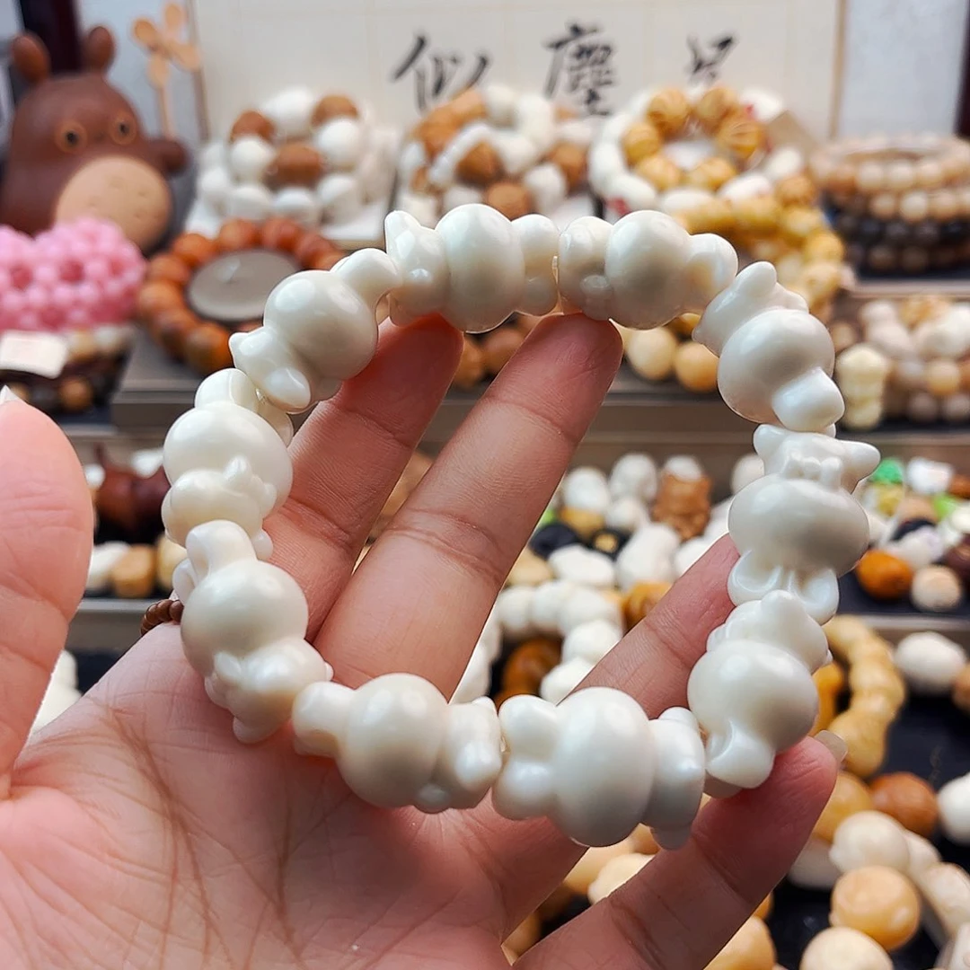 菩提根/象牙果手串蝴蝶结兔