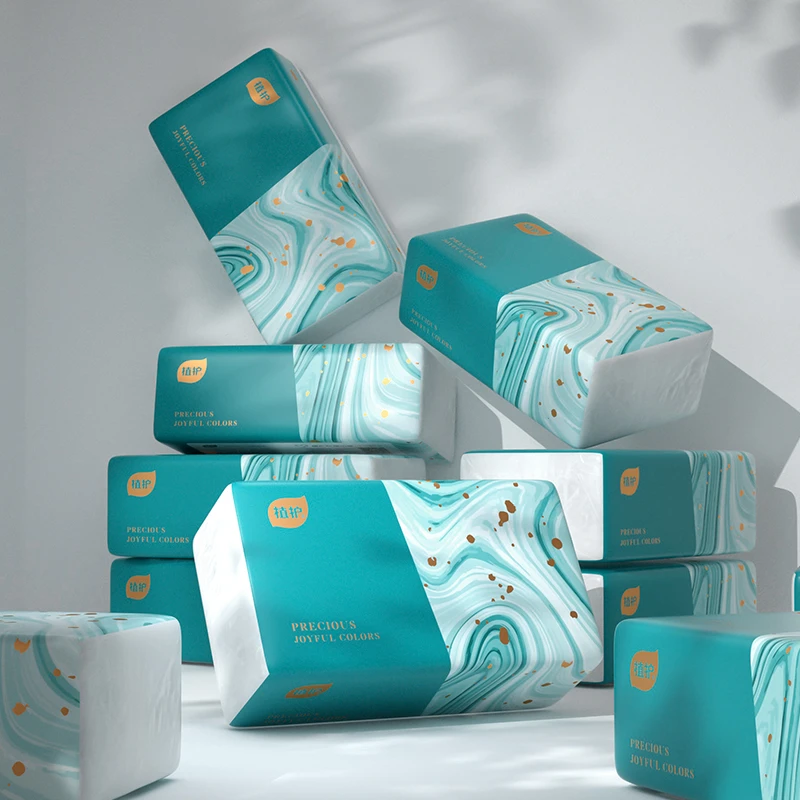 植护气垫纸巾青黛抽纸压花大包抽纸家用实惠整箱装24包