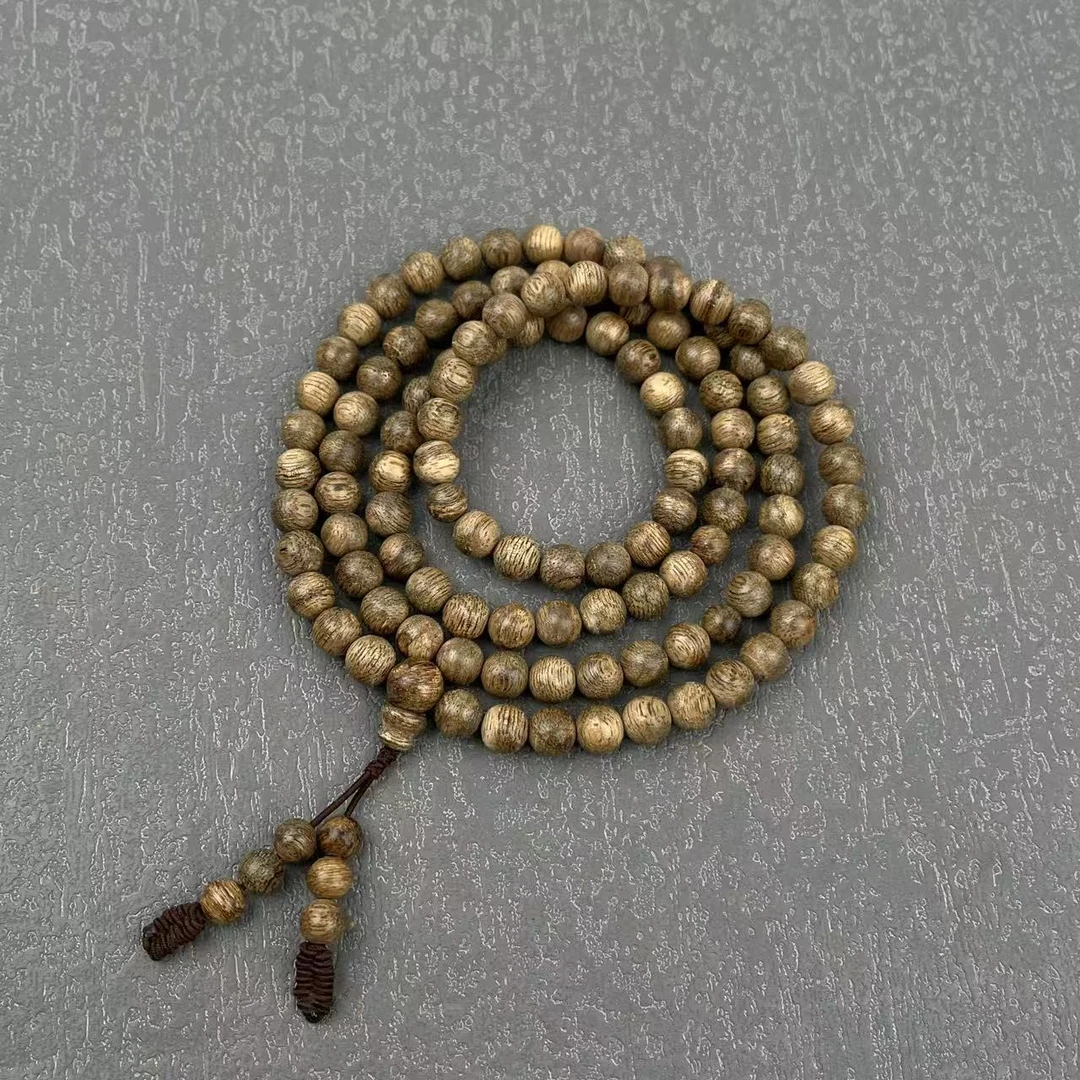 沉香天然沉香手串7MM圆珠长串多样性发货一条W（427）2