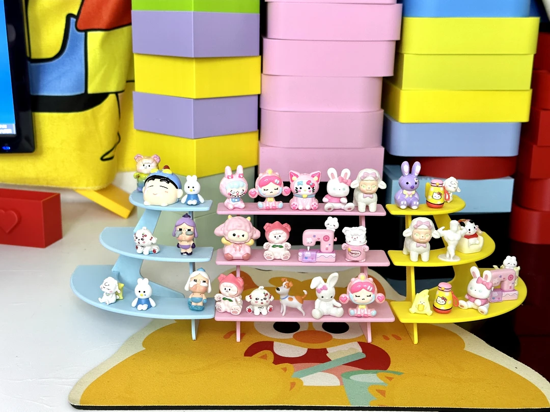 【多巴胺萌粒三层收纳架】转角组合三层置物收纳架