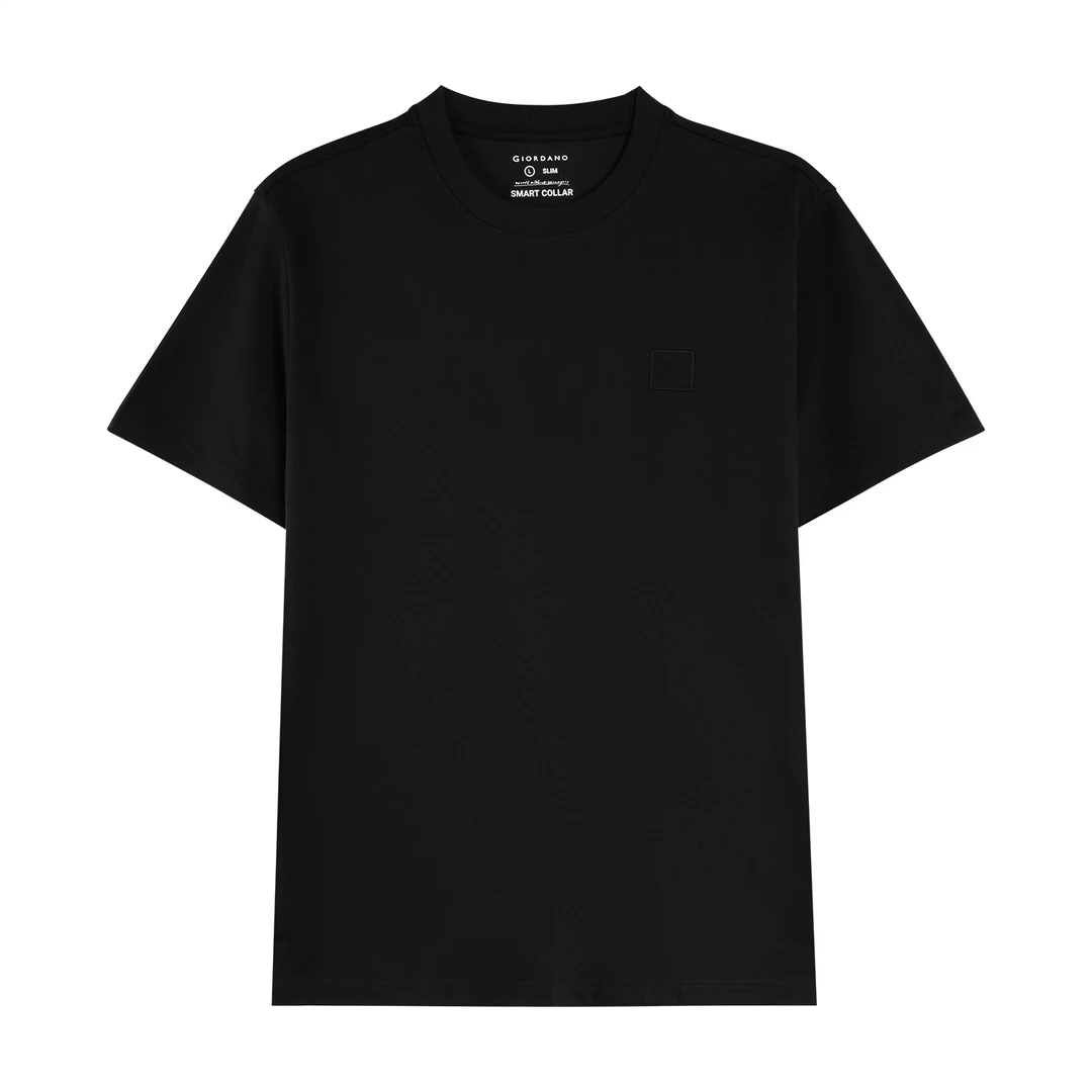 Giordano/佐丹奴丝滑系列亲肤透气蚕丝短袖T恤01025215