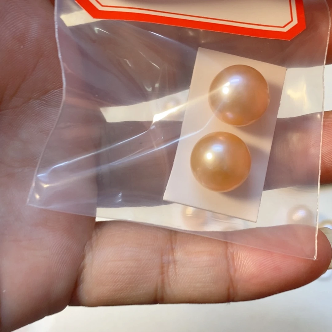 温***༃耳钉合金淡水珍珠