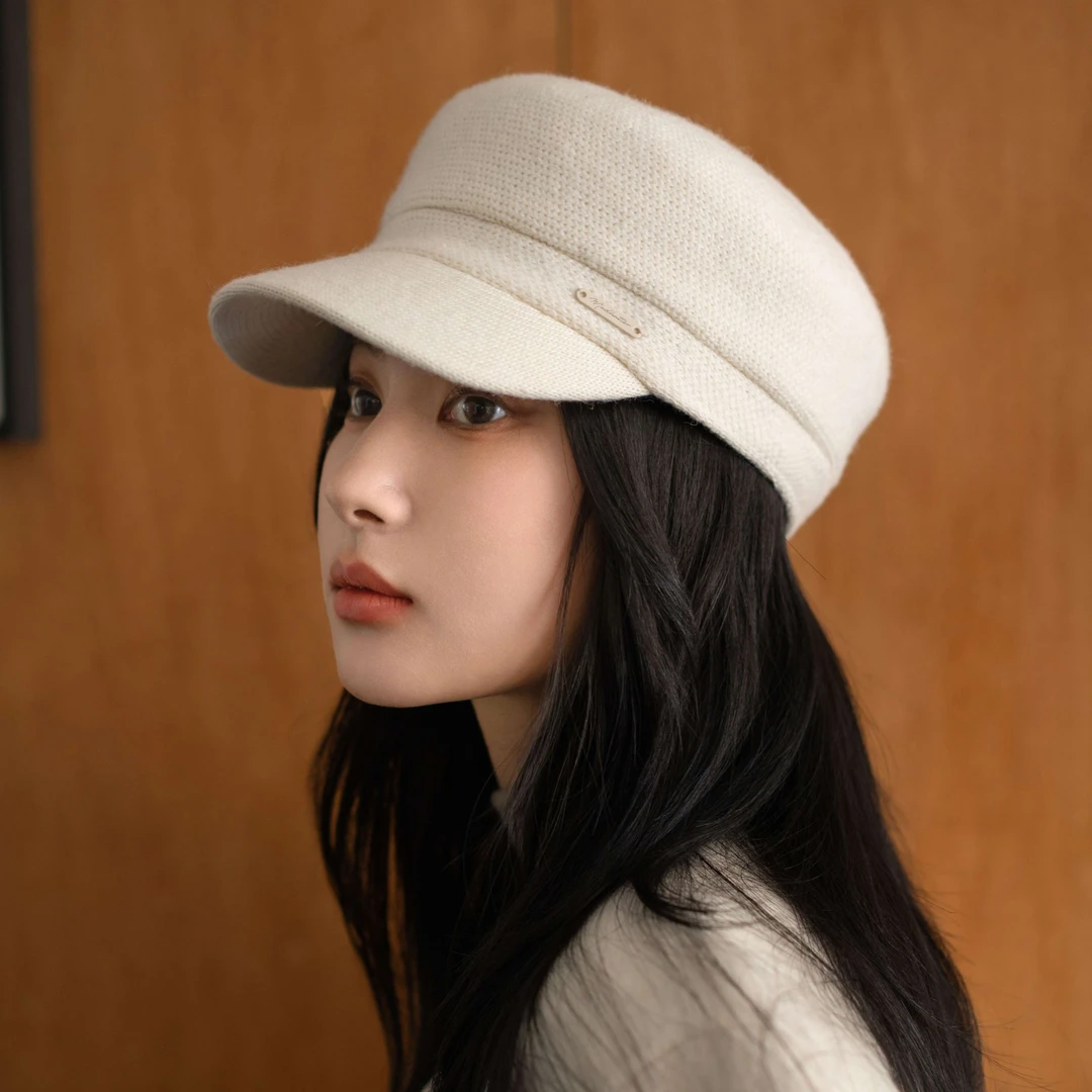 疯帽子 韩版复古羊毛报童帽女秋冬时尚百搭马术帽子显脸小25新款