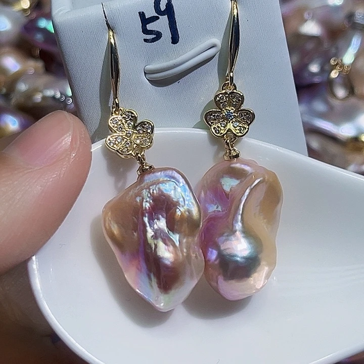 未镶嵌耳饰淡水珍珠