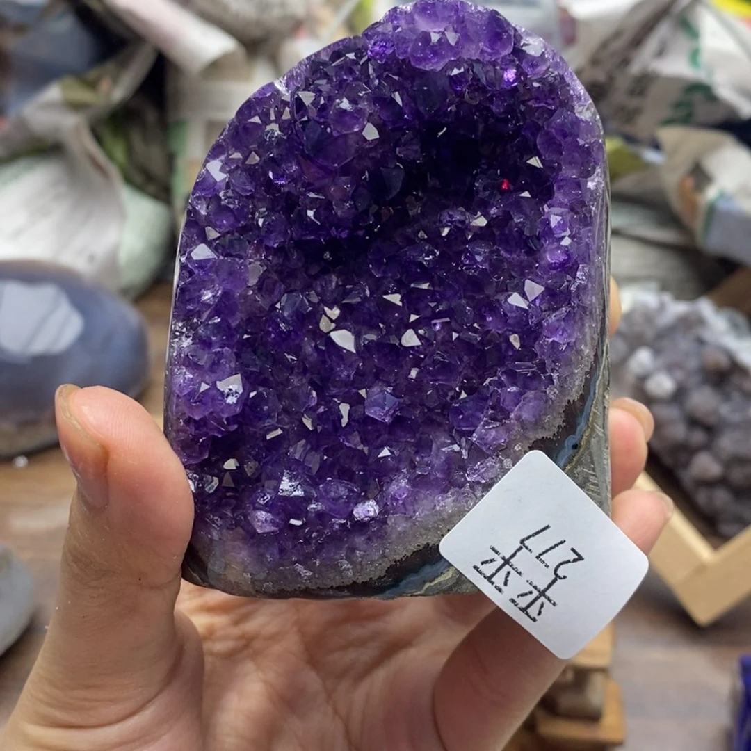 紫晶珠宝半成品未镶嵌