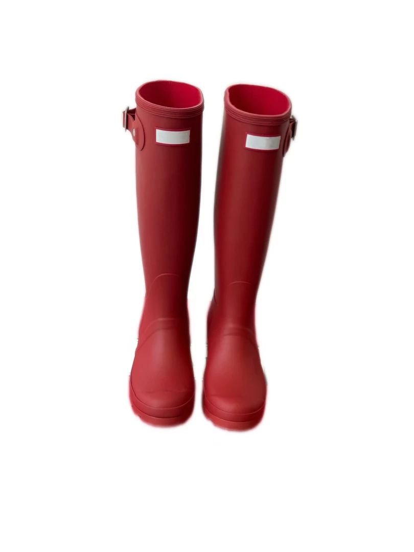 洛洛家 女士高筒防水防滑耐磨时尚雨靴