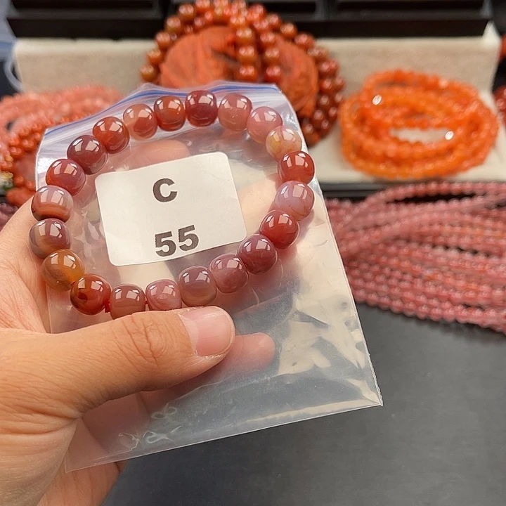 南红玛瑙未镶嵌多样性发货默认微瑕称重10mm