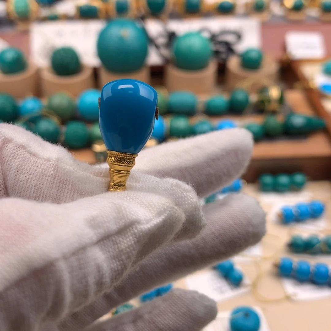 绿松石足金镶嵌珠宝奇石10.5m