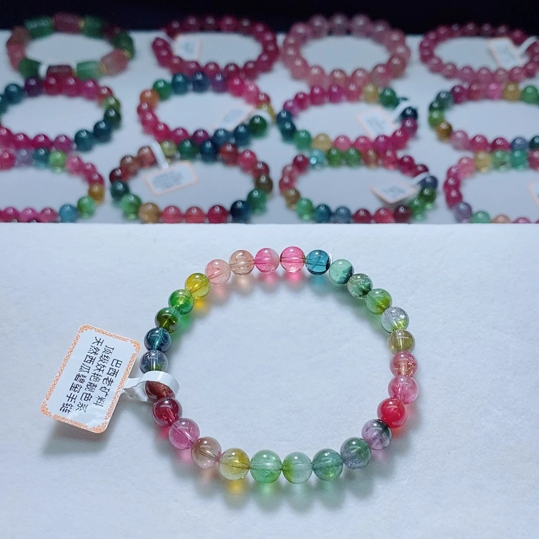 手链未镶嵌碧玺6.8mm左右