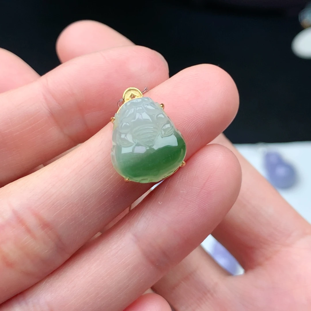 翡翠银S925镶嵌颈饰