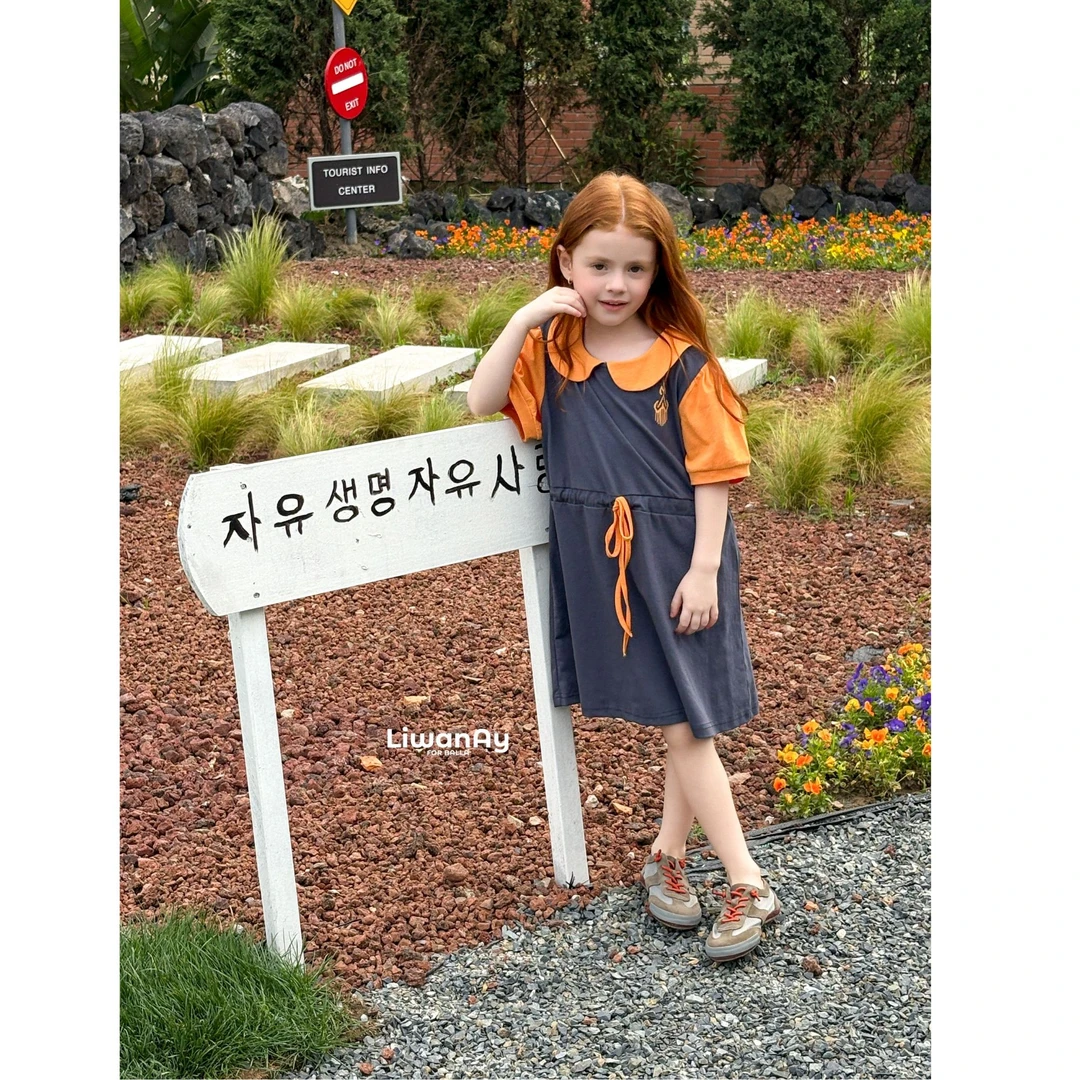 LIWANAY/黎婉娜夏季新款运动版连衣裙女童运动裙子
