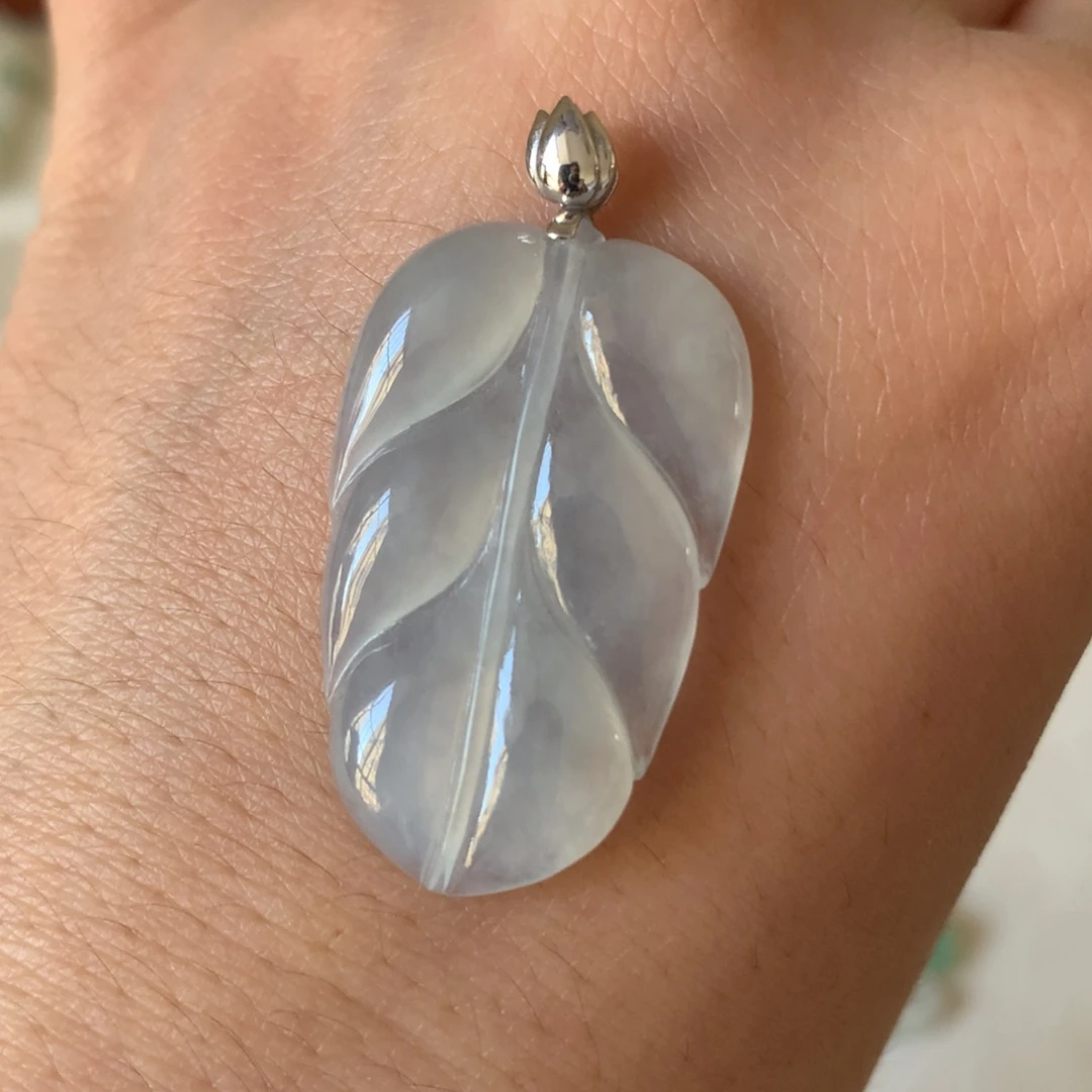 翡翠18K金镶嵌颈饰02