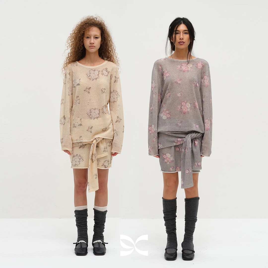 SquarecircleCo方圆设计师品牌印花毛衣/半裙CY5S37029/CY5S37030
