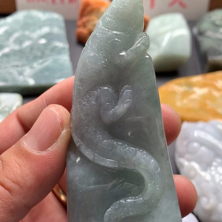 翡翠未镶嵌颈饰保真天然a货翡翠