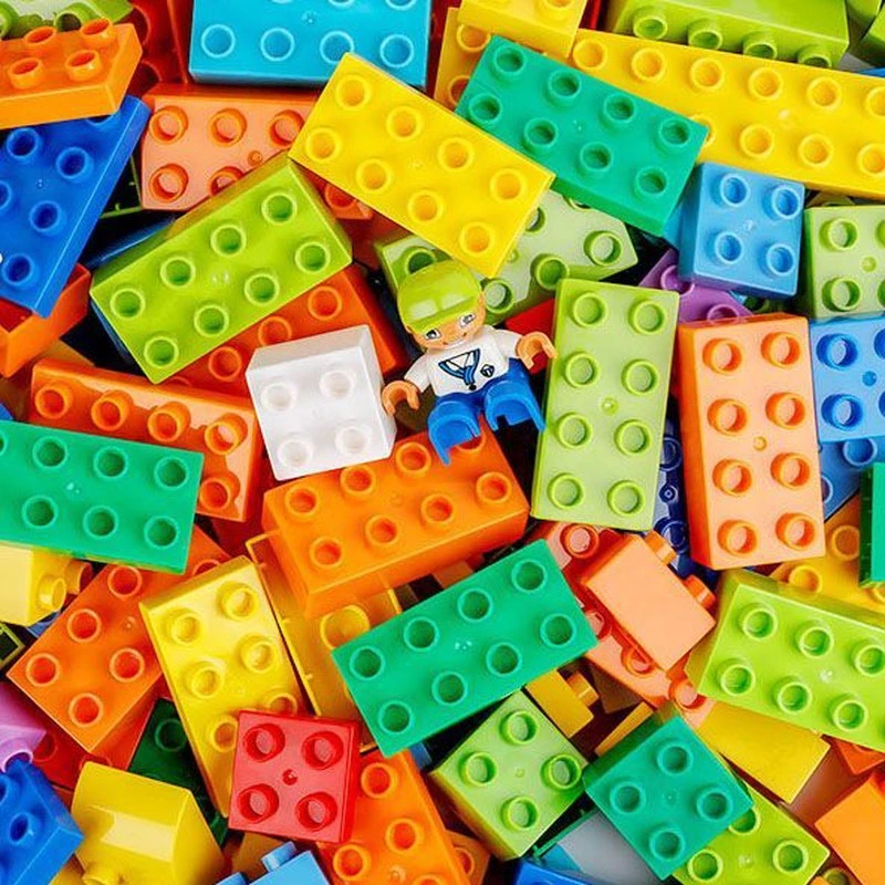 兼容乐高大颗粒积木拼装玩具儿童男女孩3-6岁称斤实惠散装益智