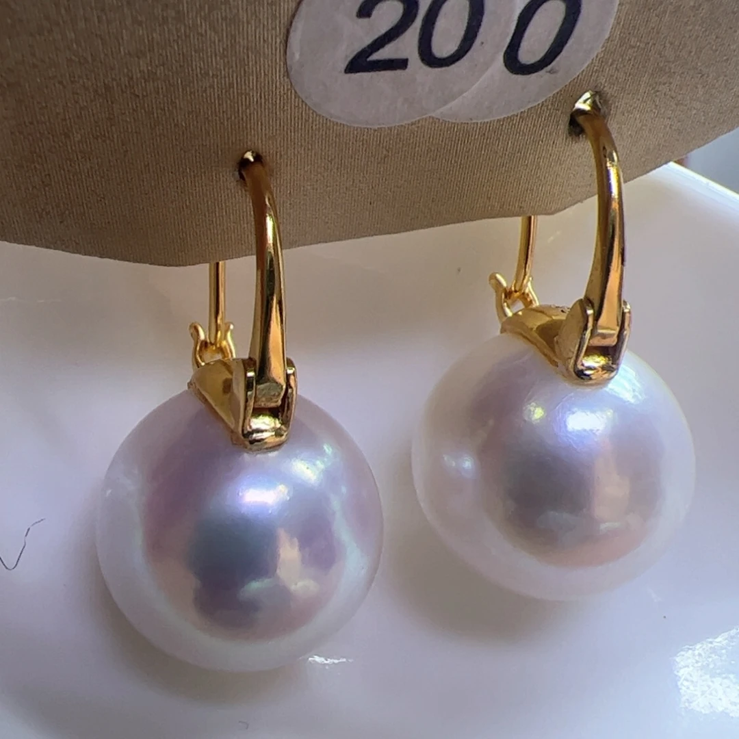 淡水珍珠耳饰银S925镶嵌