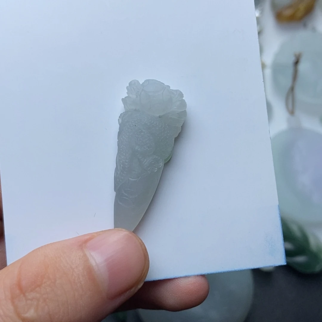 未镶嵌定制翡翠༺****༻牙