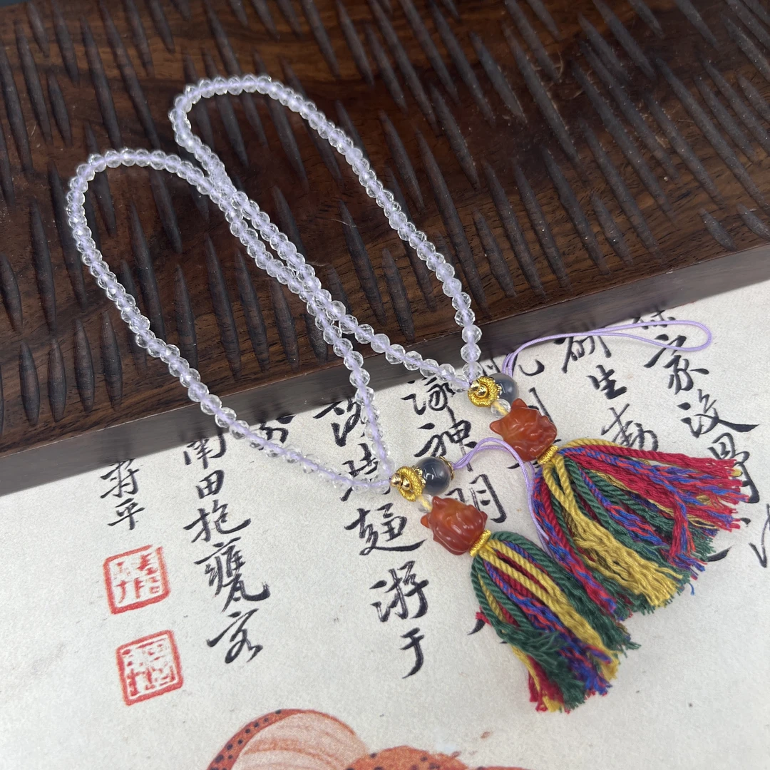 【北野珠宝】天然白水晶挂饰-B06H-49多样性发一3mm+