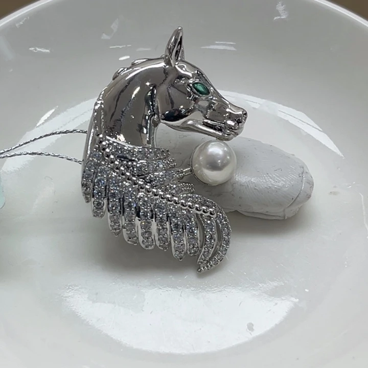 未镶嵌胸饰海水珍珠7-8mm13号