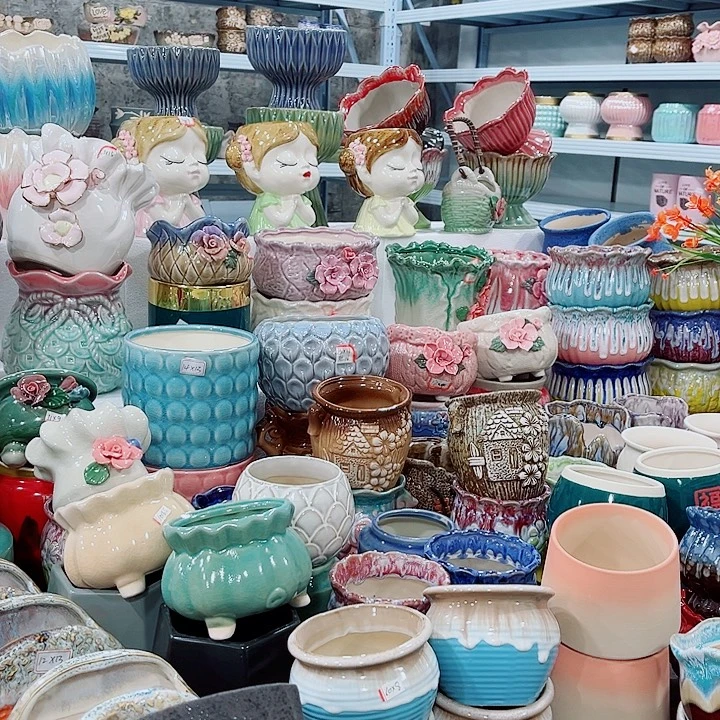 多肉陶瓷花盆满10元包邮