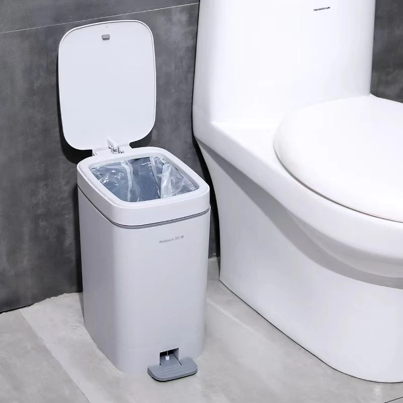 奈巴赫618脚踩垃圾桶客厅卫生间厕所带盖大号脚踏式纸篓静音缓降