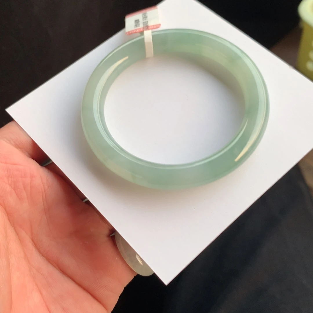 翡翠未镶嵌手镯53号54内裂