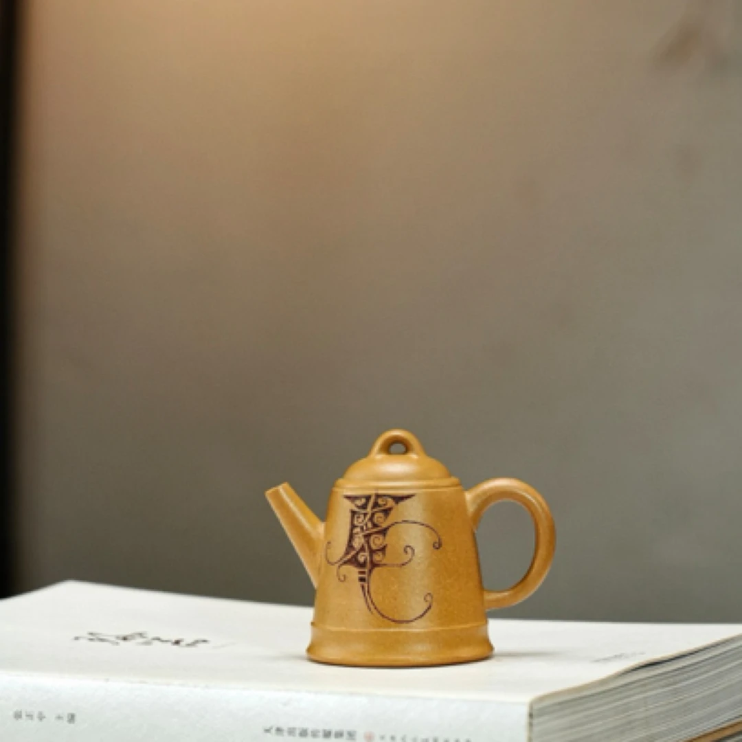 【古钟·把玩款】 原矿优质黄金段·90cc·内推孔