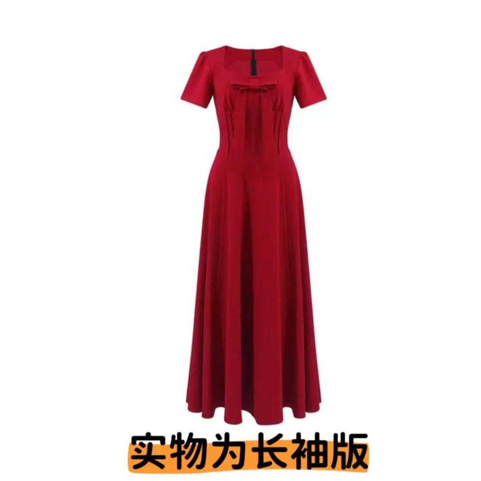 （伊宝贝）【贝微微】千金氛围感蝴蝶结连衣裙2550