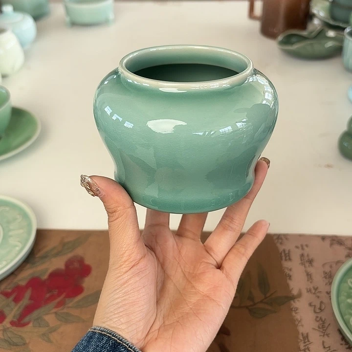 龙泉云间青瓷小米茶器