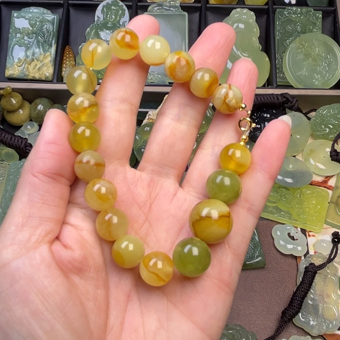 蛇纹石玉未镶嵌吊坠(赠链)