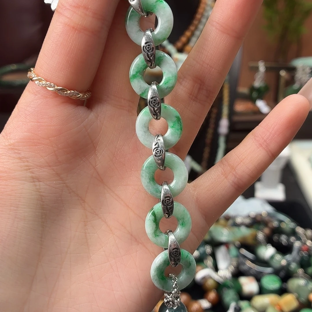 翡翠未镶嵌手链手串