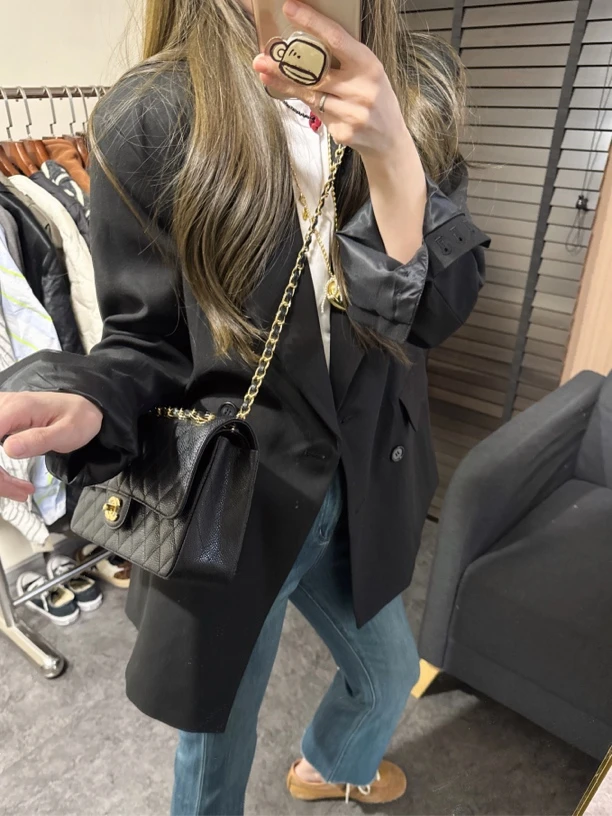 【思含】早春时尚宽松显瘦气质西服外套