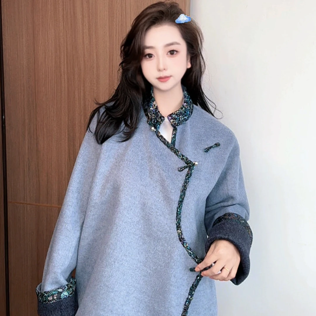 秋冬女款保暖气质百搭藏式双面绒外套