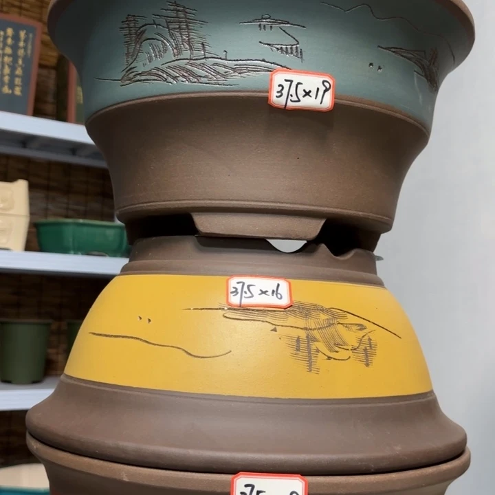 紫砂花盆             100-3