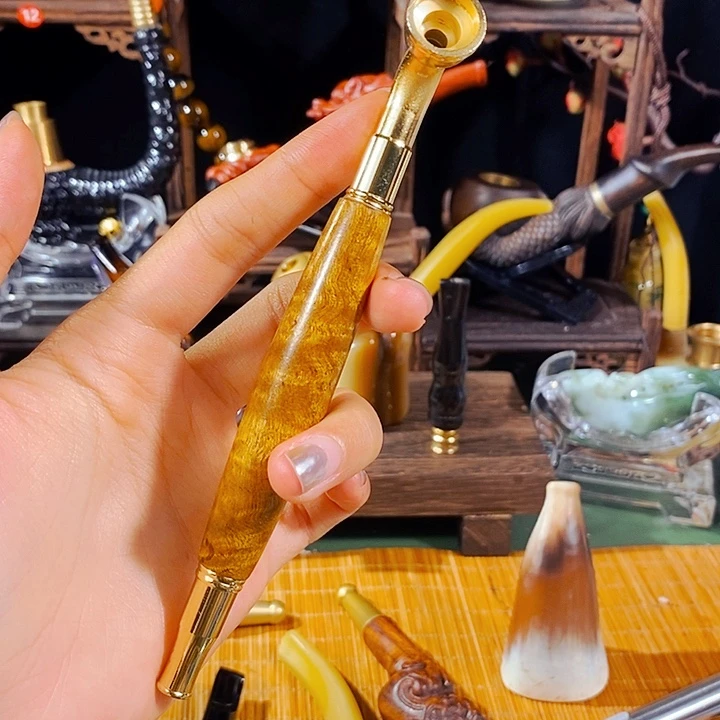 高端定制金丝楠烟嘴