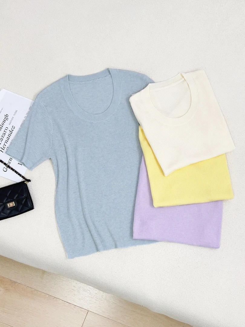 韩版简约百搭减龄欧若风显瘦针织衫洋气衣服女