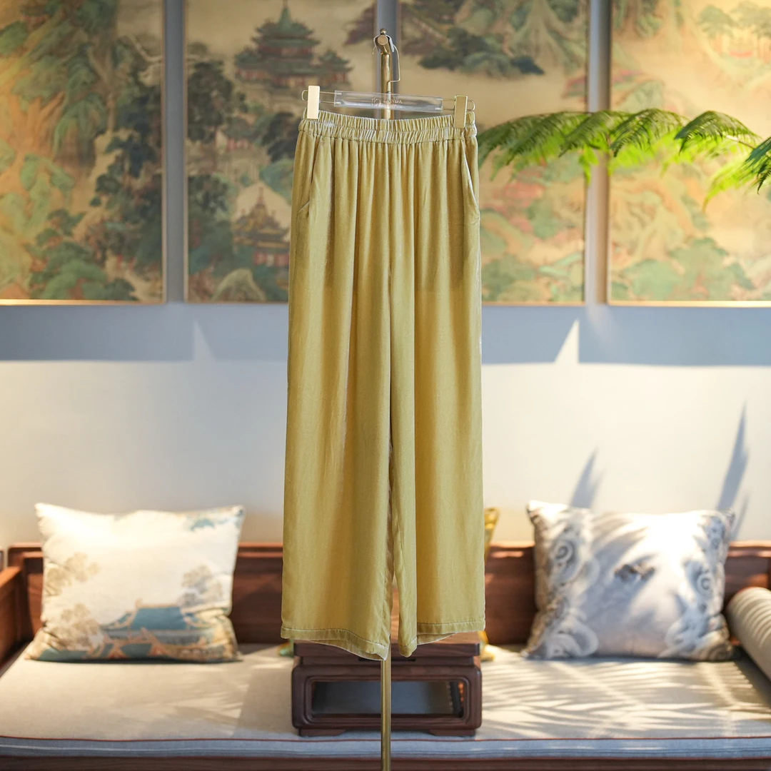 蓝大【丝绒裤合集】新中式休闲直筒裤7301/7302/7313