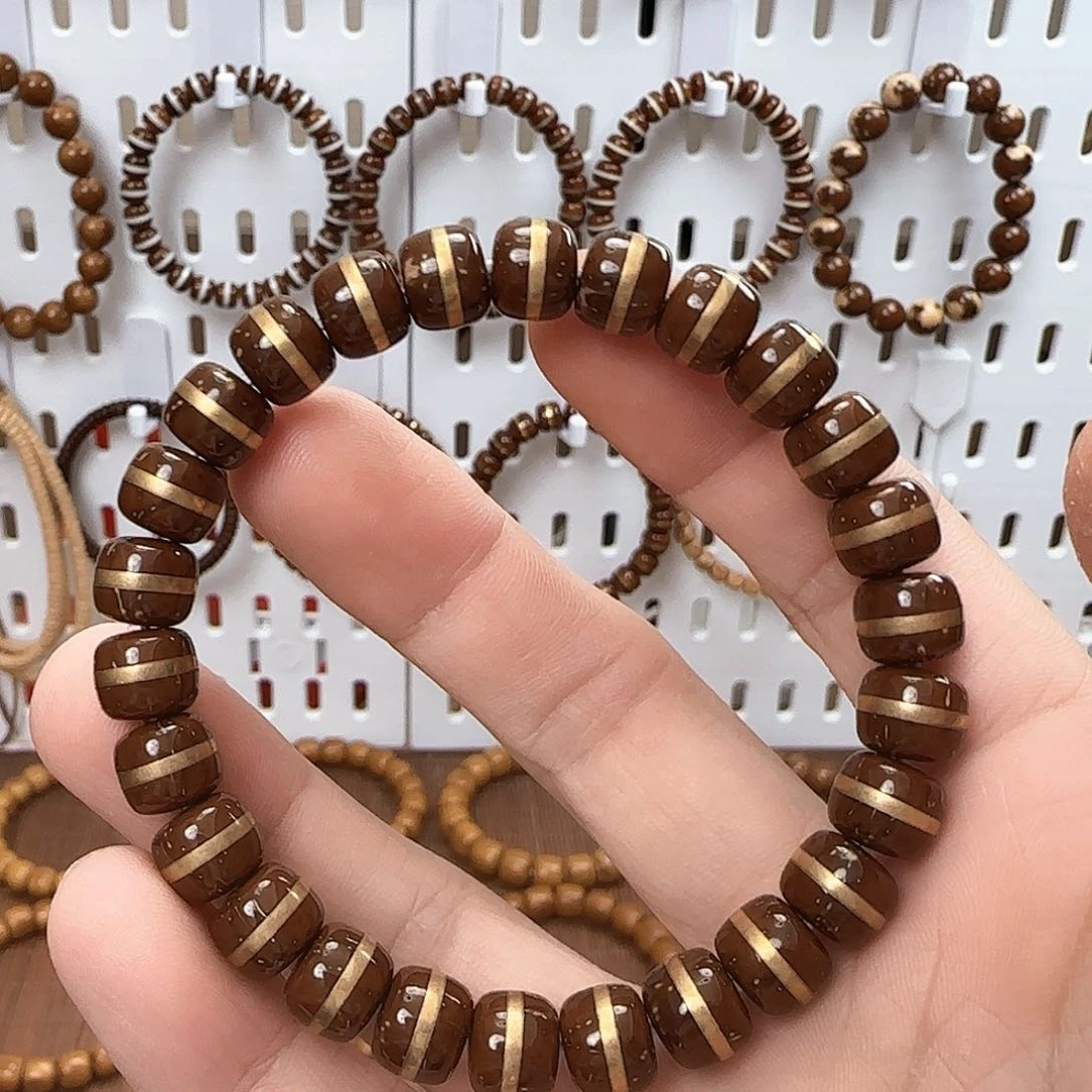 紫金鼠手串9mm实心鼠尖金腰带（清仓，不退不换！）