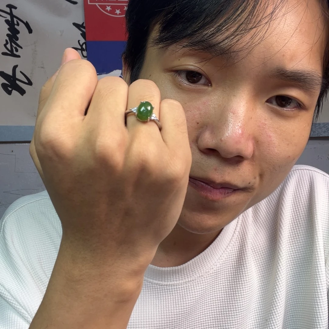 颈饰未镶嵌和田玉多样性拍一发一俄罗斯碧玉戒指