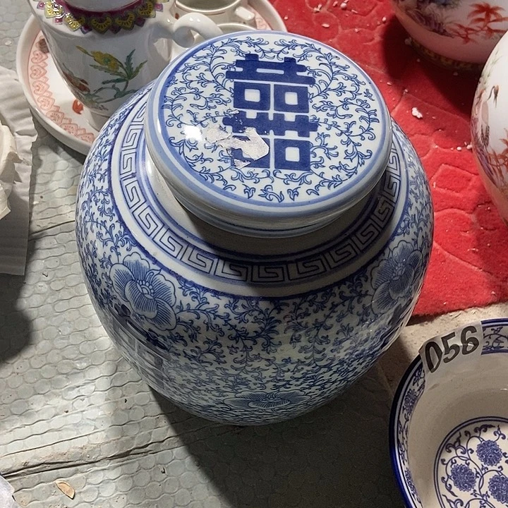 瓷片岁**好景德镇陶瓷罐2个