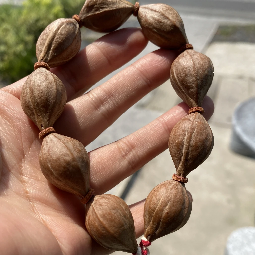 老树老料正宗梅林老滴血红核单圈手串原皮素核手链