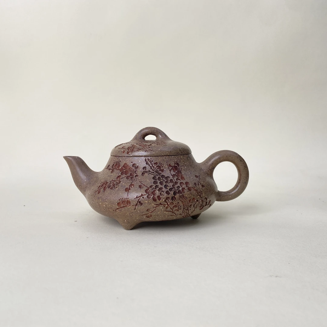 【2005年陶瓷展纪念品】一号井白麻子段泥汉唐石瓢 220CC GS3629-20