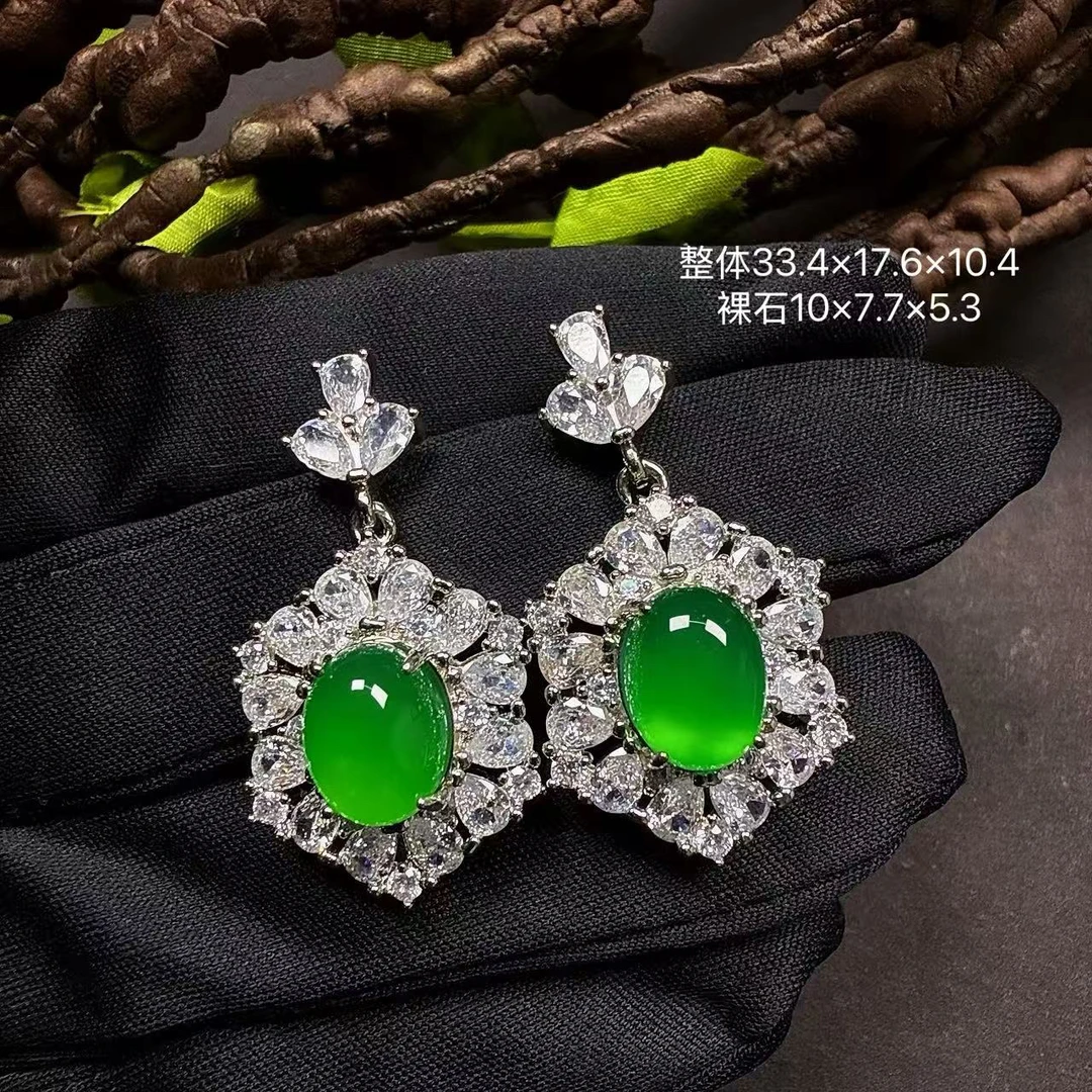 天然玉髓新中式蛋面耳坠气质时尚精美设计