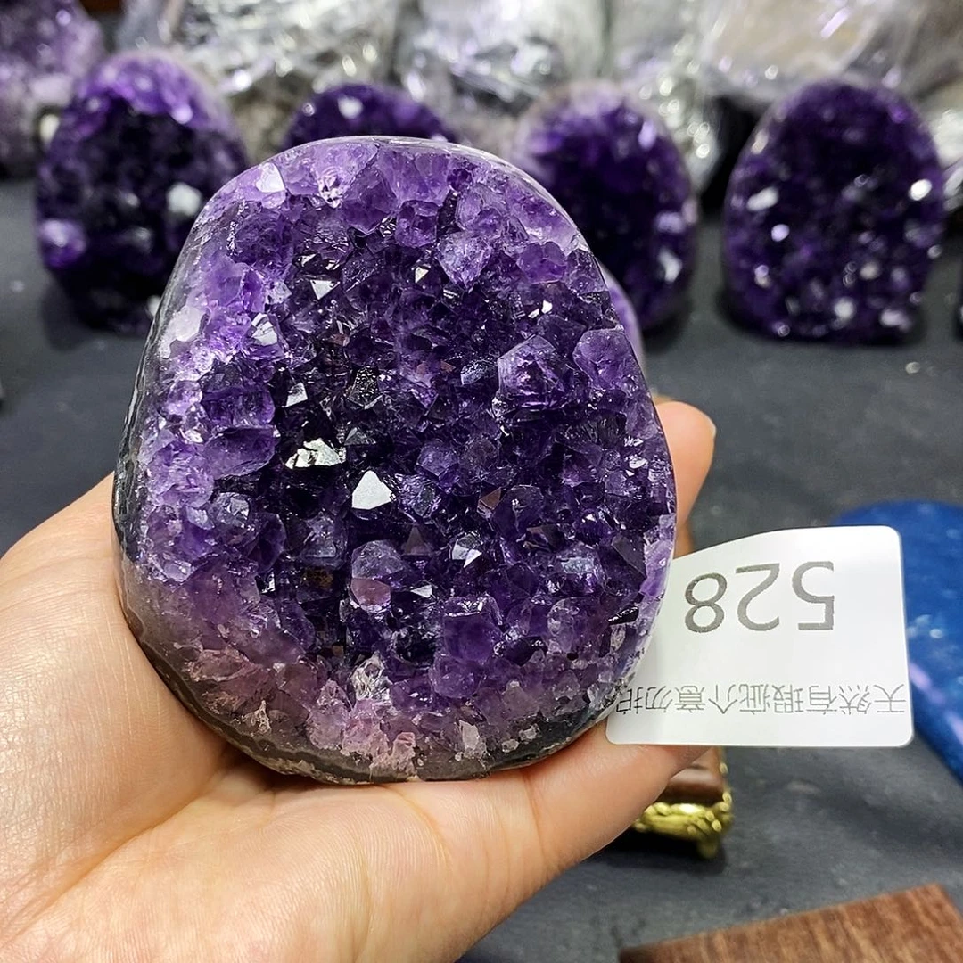 紫晶珠宝半成品未镶嵌