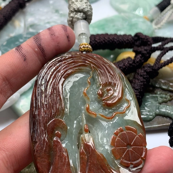 颈饰未镶嵌翡翠保真天然a货翡翠
