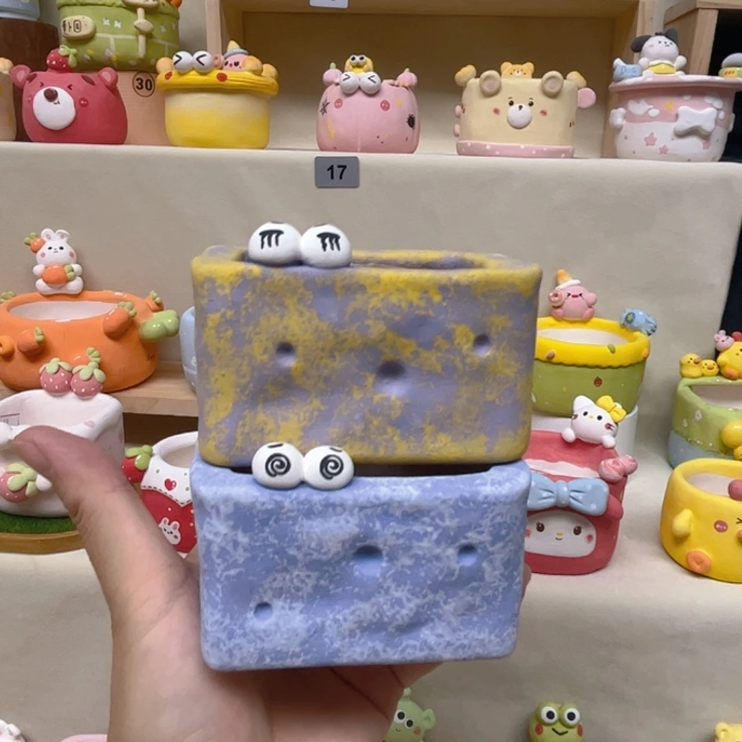 028。      眼睛奶酪多肉花盆